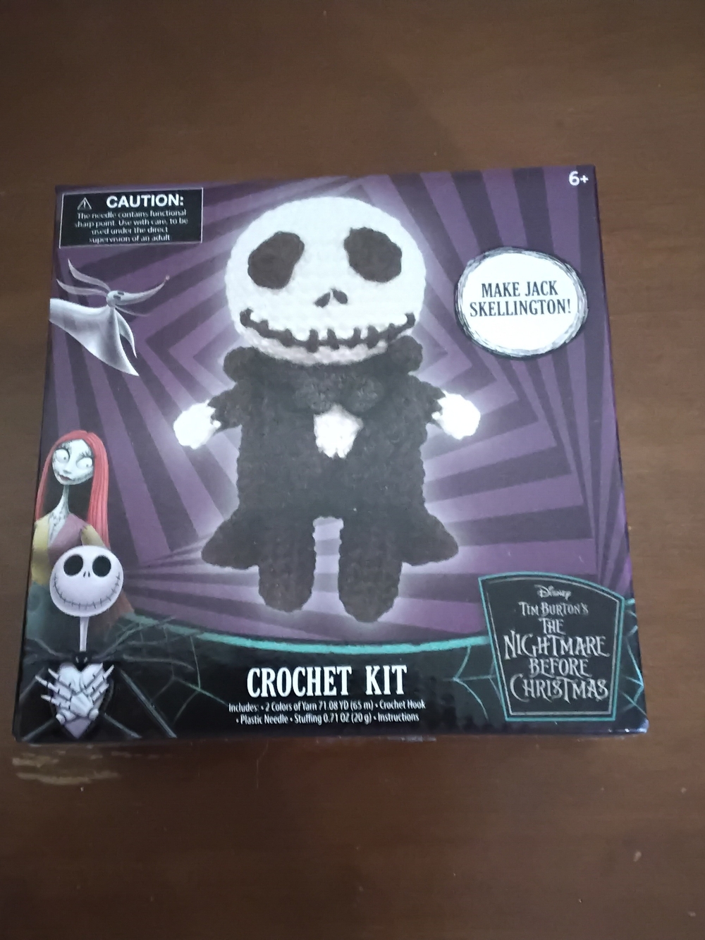 The Nightmare Before Christmas Jack Skellington Crochet Kit - Black & White